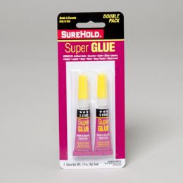 144 Wholesale Super Glue 2pk .14oz Surehold Carded