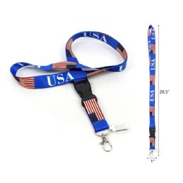 240 of 20.5" Usa Landyard Keychain