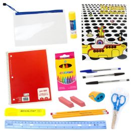 24 Sets 20 Piece Wholesale Kids School Supplies Kit - School and Office Supply Gear