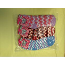 120 Wholesale Woman Fuzzy Socks Size 9-11 Checkered