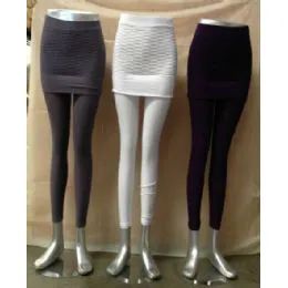 36 Wholesale Ladies Leggings One Size Mixed Color