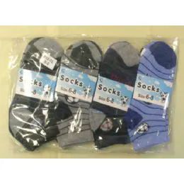 360 Pairs Children's Ankle Socks Size:6-8 - Boys Ankle Sock