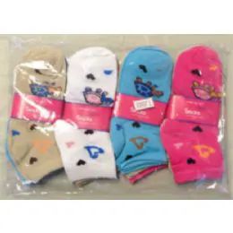 144 Wholesale Women's Ankle Socks Size 9-11