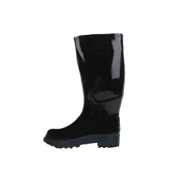 12 Units of Men's Rubber Rain Boots Black - Men's Work Boots
