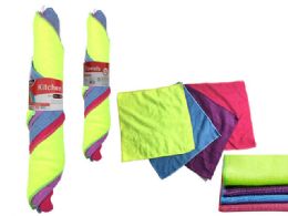 72 Wholesale 4 Piece Microfiber Cleaning Cloth