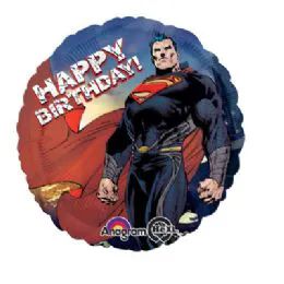 100 Pieces Ag 18 Lc SupermaN-Man Of Steel - Balloons & Balloon Holder