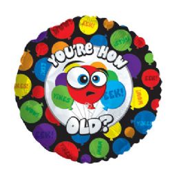 100 Wholesale Ct 17 Ds You're How Old Balloons