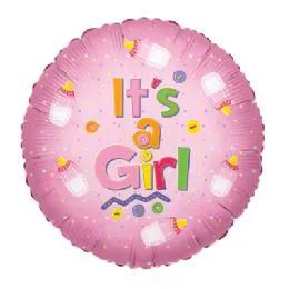 100 Pieces Cv 18 Ds It's A Girl Baby Bottle - Balloons & Balloon Holder