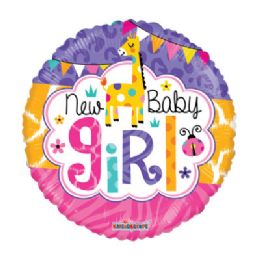 100 Pieces Cv 18 Ds Baby Girl Jungle Gelli - Balloons & Balloon Holder