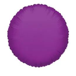 100 Pieces Cv 18 Ds Round Purple - Balloons & Balloon Holder