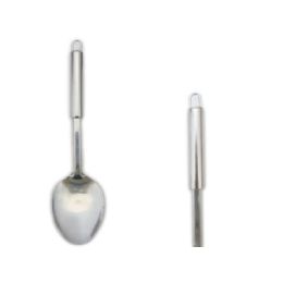 144 Wholesale Solid Spoon W/handle 12.5"