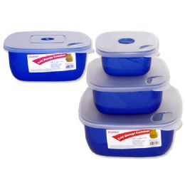 48 of 3-Piece Square Food Containers