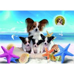 20 Wholesale 3d Picture 92--Puppies On Beach