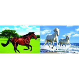 50 Wholesale 3d Picture 80--Two White Horses/brown Horse
