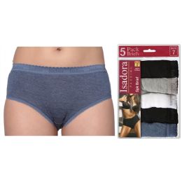 24 Wholesale Women's Neutral Tones Briefs Set
