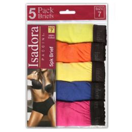 24 Wholesale Women's Neon Briefs Set