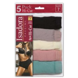 24 Wholesale Isadora Ladies 5 Pack Assorted Prints Boyshorts Set In Assorted Sizes.