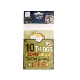 144 Pieces 10 Things I Love About Everyday Life Journaling Pocket - Scrapbook Supplies