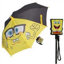 12 Pieces Spongebob Squarepants Umbrella With Clamshell - Umbrellas & Rain Gear