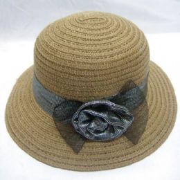 48 Pieces Ladies Summer Hat Assorted Colors - Sun Hats