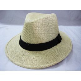 48 Pieces Men's Summer Hat Beige Color Only - Sun Hats