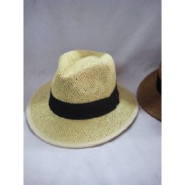 48 Wholesale Men's Summer Hat Assorted Color