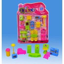 72 Wholesale Furniture Play Set In Blister Card