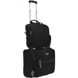 4 Pieces "E-Z Roll" HigH-Class Ballistic Nylon Rolling Computer W/bag - Travel & Luggage Items