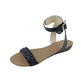 18 Wholesale Ladies' Fashion Sandals Black