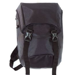 6 Wholesale 118 Ripstop Nylon Daytripper Backpack 10.5" X 15" X 6"- Black