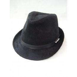 36 Pieces Fashion Straw Fedora Hat Black Color - Fedoras, Driver Caps & Visor