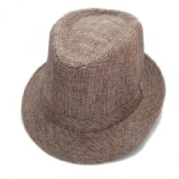 36 Wholesale Fashion Fedora Hat Stone Color Only