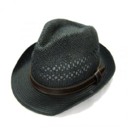36 Wholesale Fashion Fedora Hat Dark Gray Color Only
