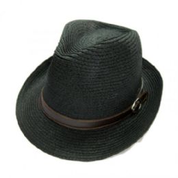 36 Pieces Fashion Straw Fedora Hat - Fedoras, Driver Caps & Visor