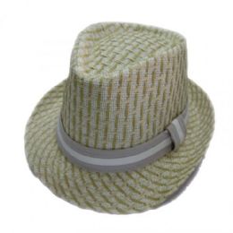 36 Pieces Fashion Fedora Hat Cream Color Only - Fedoras, Driver Caps & Visor