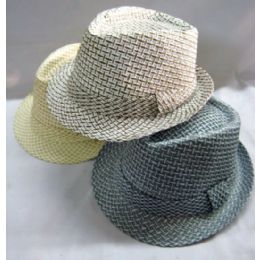 36 Bulk Fashion Fedora Hat Assorted Colors