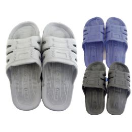 48 Units of Men's Shower Slipper Assorted Colors - Men's Flip Flops and Sandals