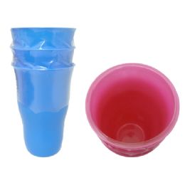 72 Wholesale 3pc Plastic Tumbler Set