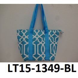 48 Wholesale Lunch Tote Three Outside Pockets Insulated Inside Zip Top Closure