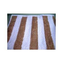 12 of Cabana Stripes 100% Cotton Soft And Thick Beach Towel End Hem Dobby Border Beige Color