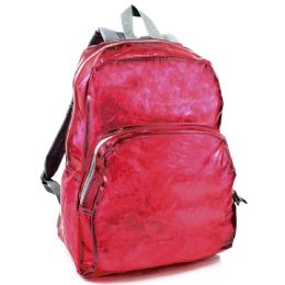 24 Pieces Clear Backpack In Pink - Backpacks 17"