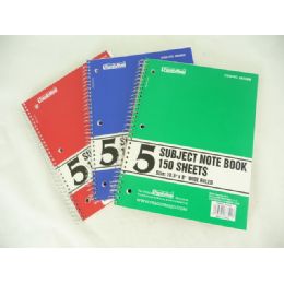 36 Pieces 5 Subject Notebook - Notebooks