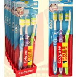 36 Pieces Colgate Extra Clean 3 Pack Toothbrush - Toothbrushes and Toothpaste