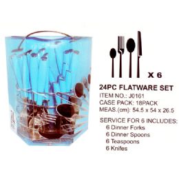 12 Wholesale 24 Piece Flatware Set