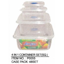 48 Wholesale 4 In 1 Container Square