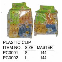 144 Wholesale Plastic Clip Large