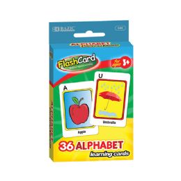 48 Bulk Bazic Alphabet Preschool Flash Cards (36/pack)