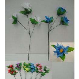 144 Pieces 3 Head Flower - Artificial Flowers