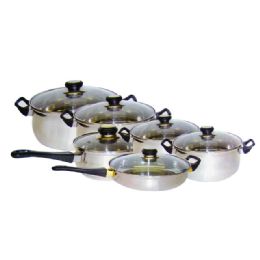 4 Pieces 12 Piece Cookware Set - Pots & Pans