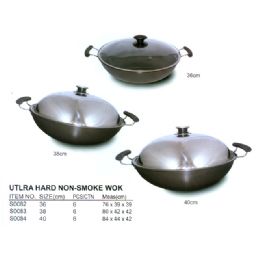 6 Pieces 40 Cm Anodized Wok Hard - Pots & Pans